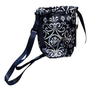 Vera Bradley Women Blue and White Lighten Up Water Bottle Crossbody